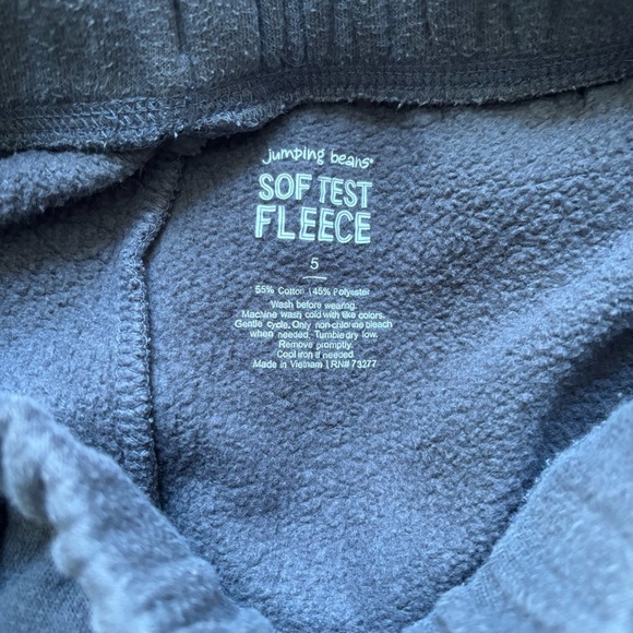 Jumping Beans Softest Fleece Gray and Black Kids' Joggers - Set of 2 Sweatpants - Picture 3 of 5